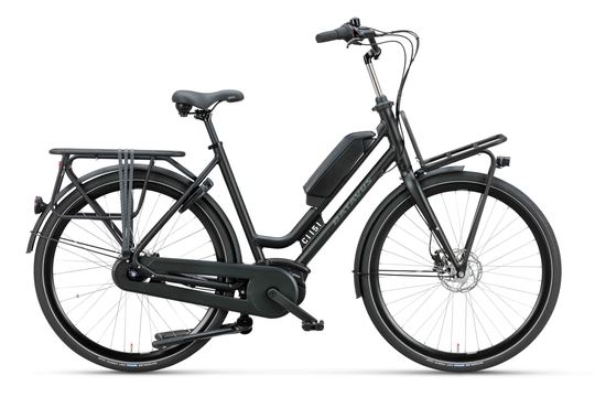 BATAVUS Quip E-Go DAMES Zwart Mat 55cm 2025 (8713568562591)