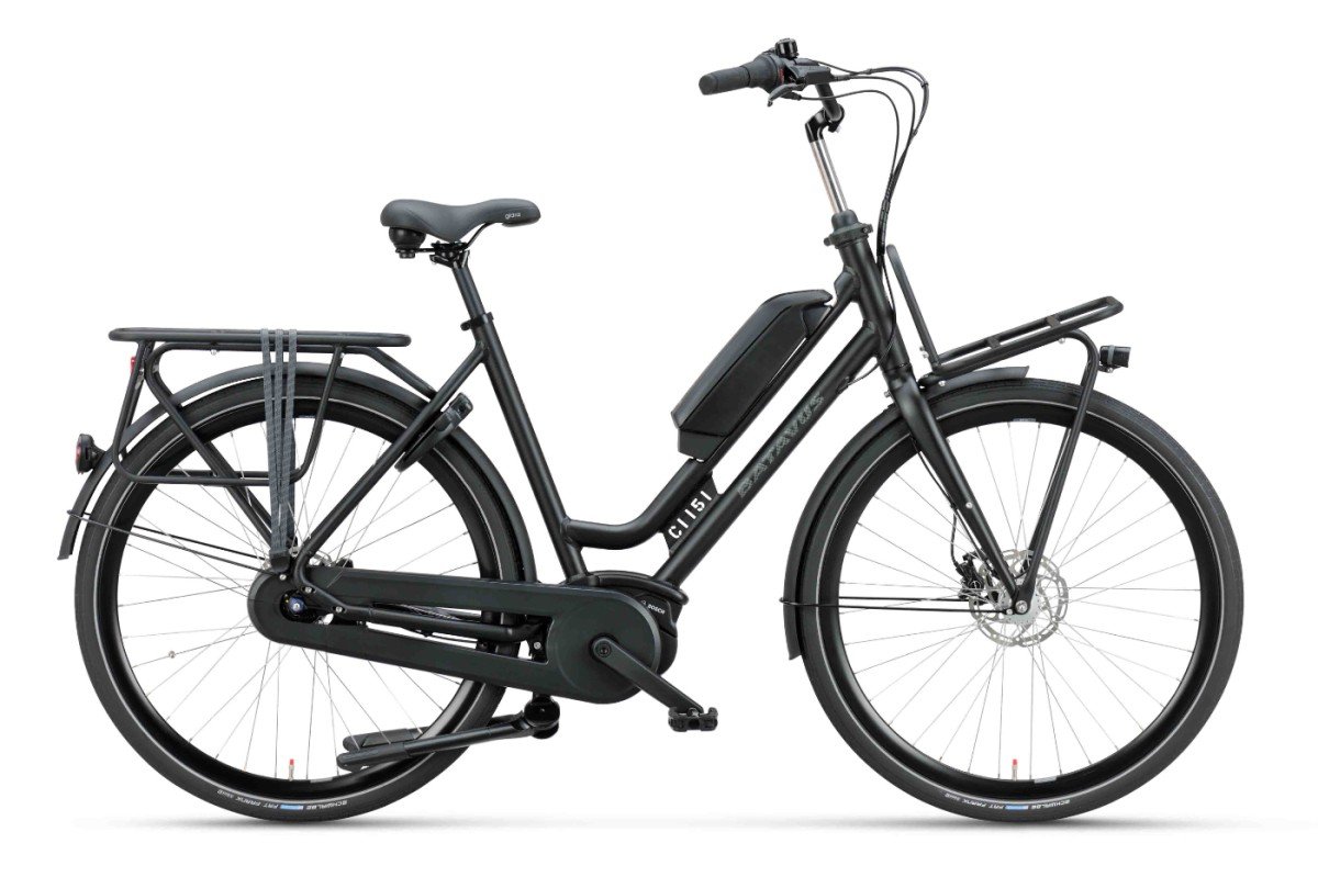 BATAVUS Quip E-go Plus Lageinstap Zwart Mat 55cm 2023 (8713568460293)