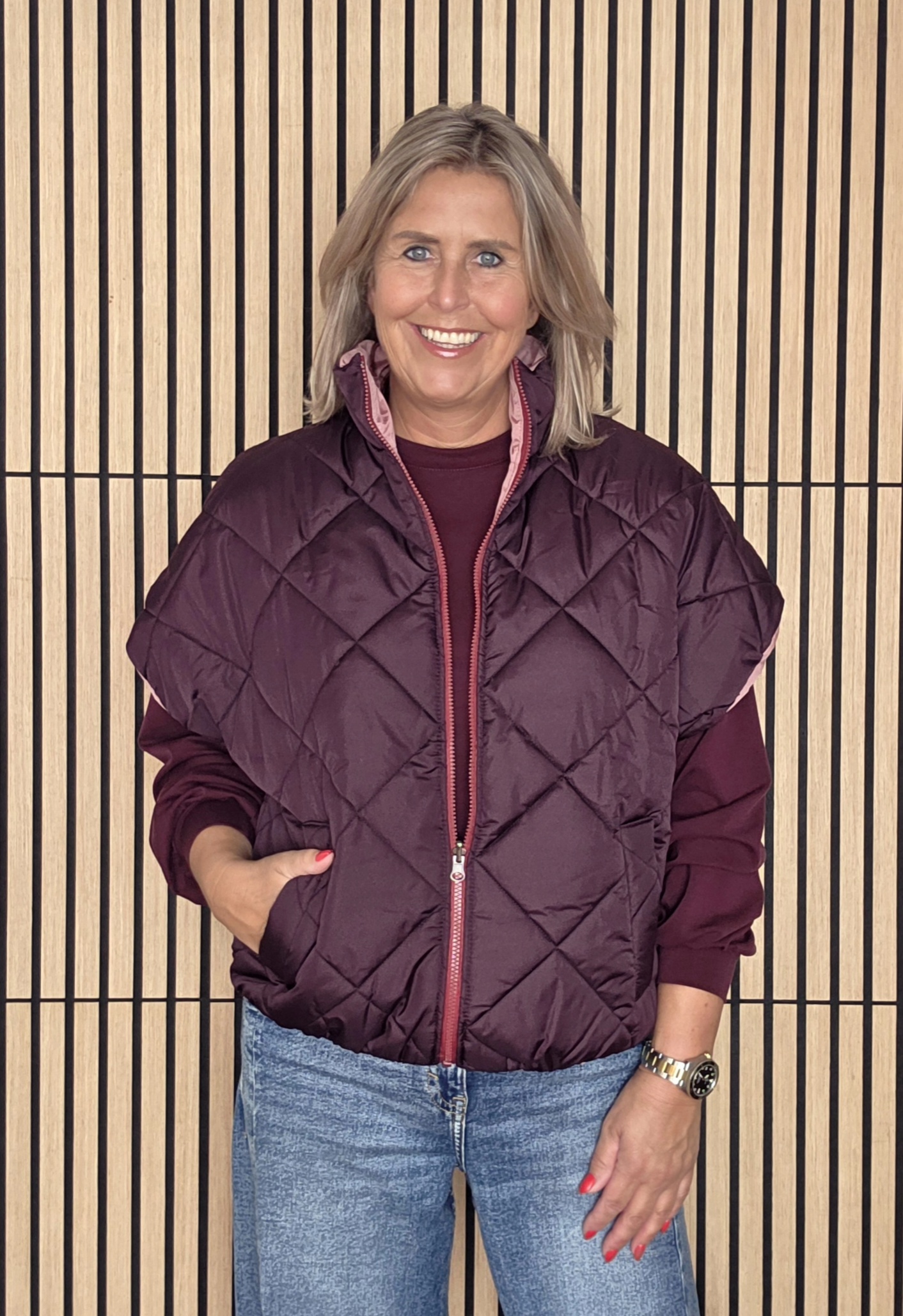 BODYWARMER burgundy