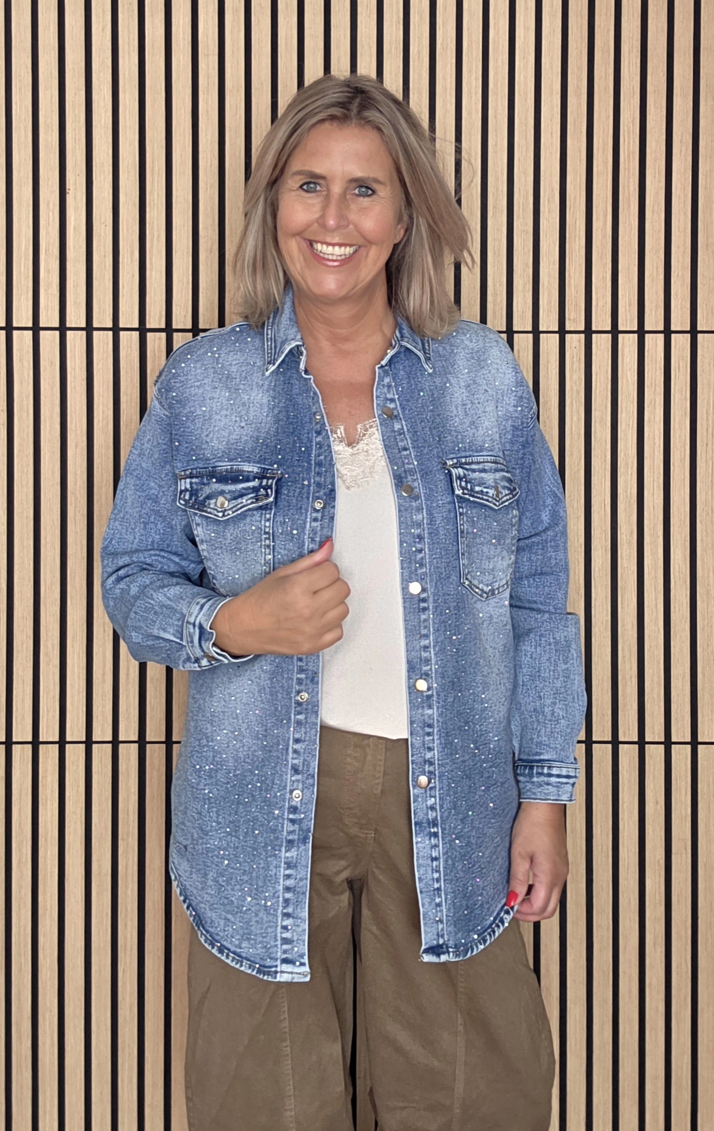 JEANS BLOUSE/JASJE GLITTER