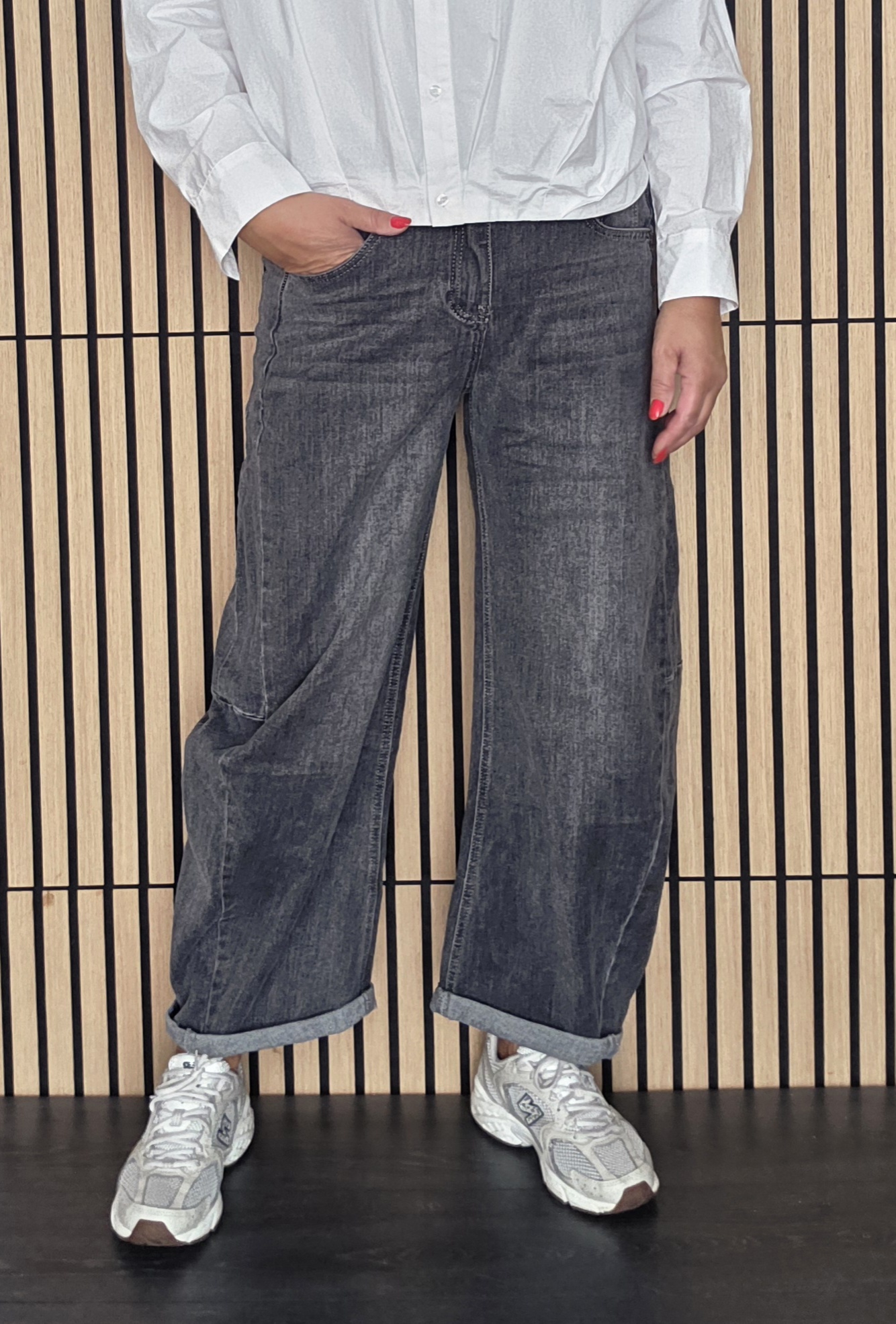 BARREL JEANS EDEN GRIJS