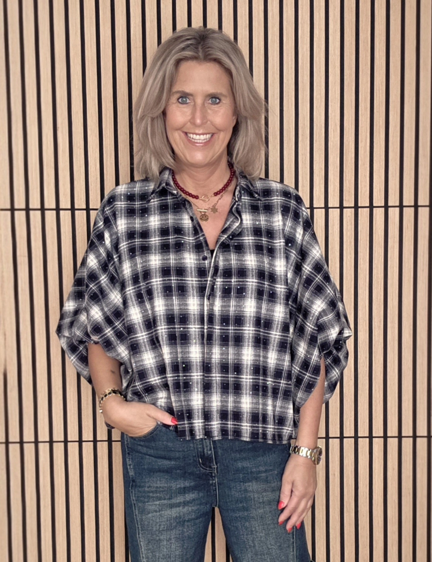 RUIT BLOUSE GLITTER