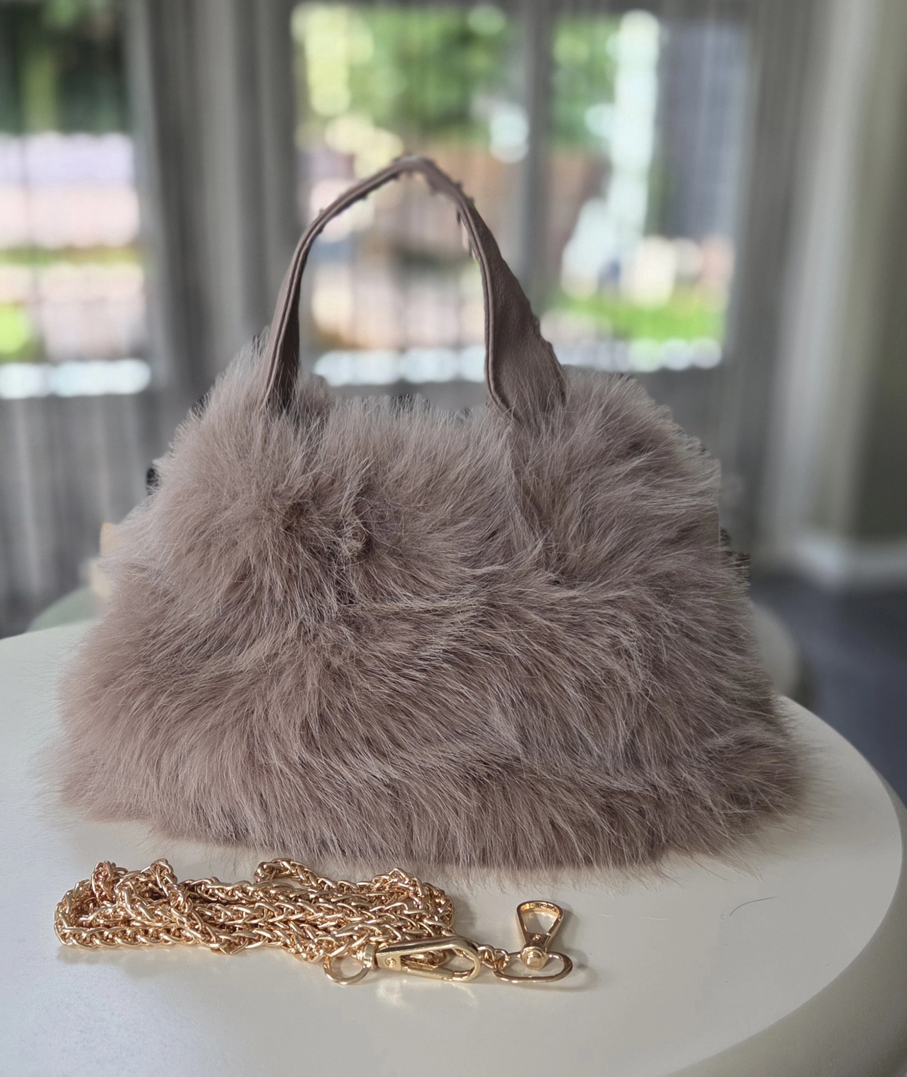 FAUX FUR TASJE
