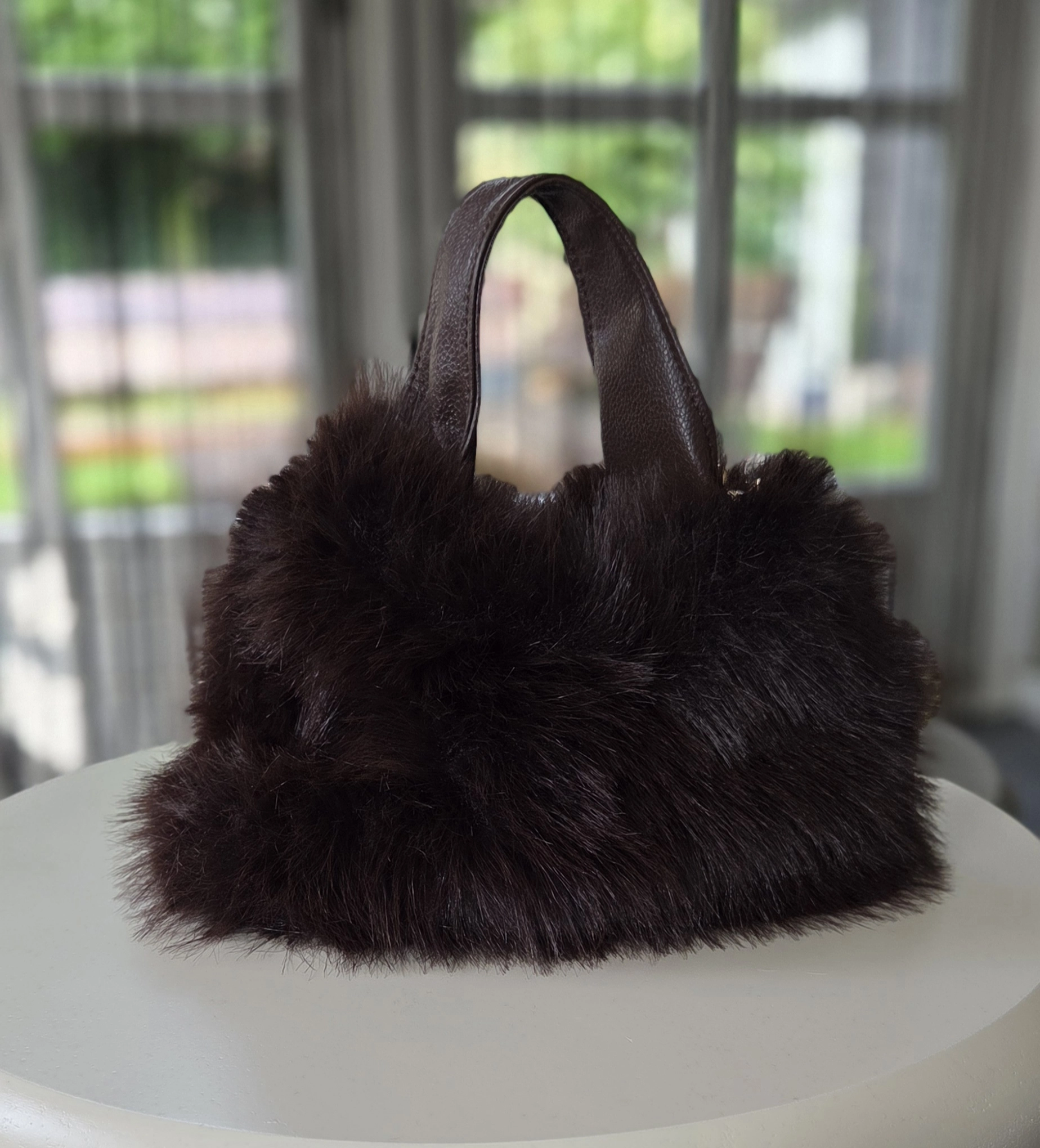 FAUX FUR TASJE