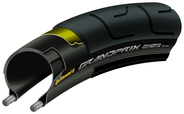 CONTINENTAL buitenband Grand Prix PolyXBreaker lekbescherming, BlackChili Compound, (4019238674590)