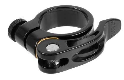 Zoom zadelpenklem 35mm alu zwart met snelsluiting Zoom (0887539007676)