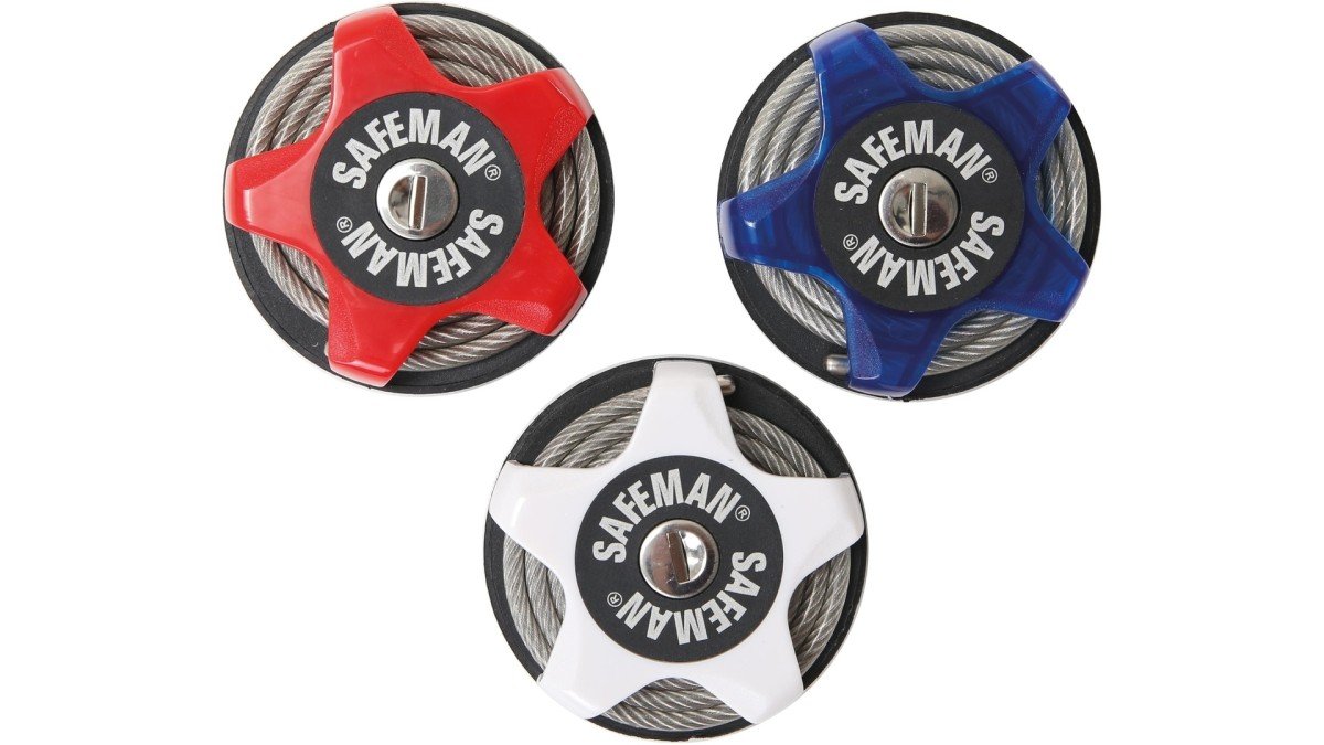 Safeman MESSINGSCHLAGER multifunctioneel slot Lengte: 75cm, RVS kabel-Ø: 7,5mm (4041843000341)