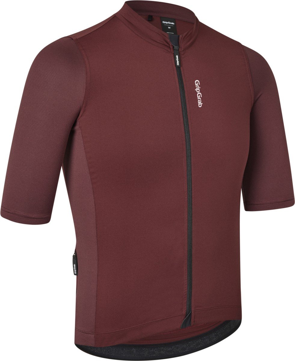 Gripgrab Ride fietsshirt korte mouwen - Dark Red - L (5708486025047)