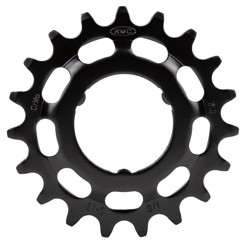 KETTINGWIEL FIETS KMC 19T DOORGEZET 1/8" SH ZW (8719189051179)