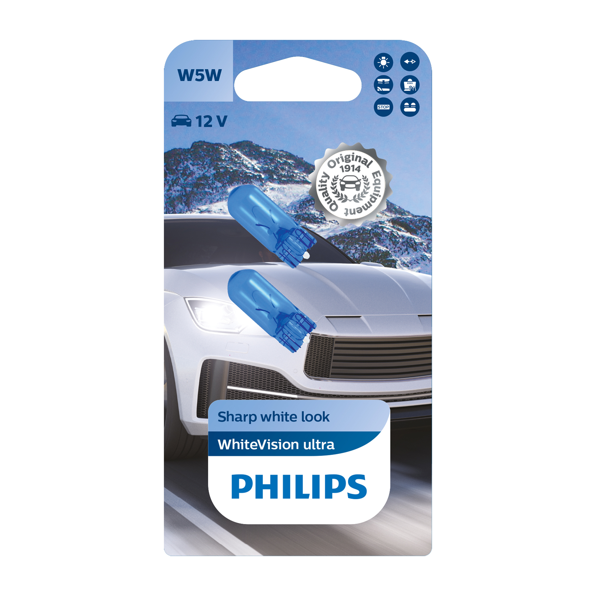 W5W PHILIPS WHITEVISION SET (8727900354843)
