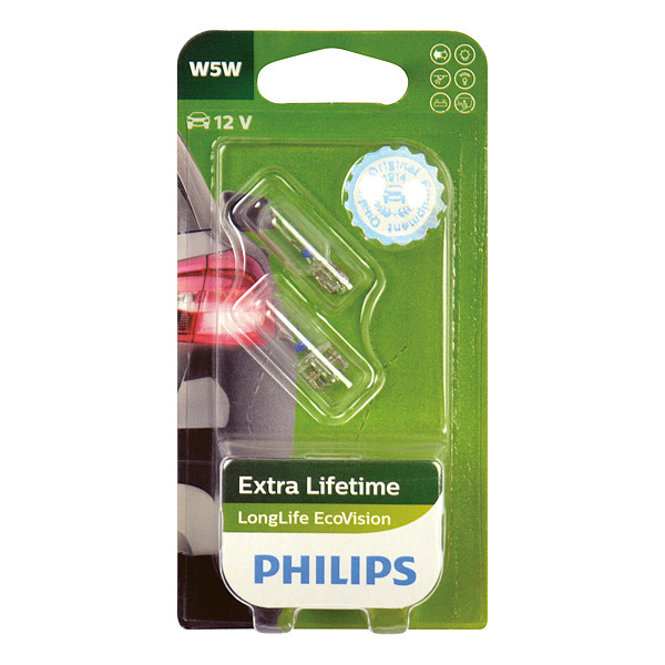 Philips12961 LL ECOB2 W5W ecovision 5W blister (8727900382044)
