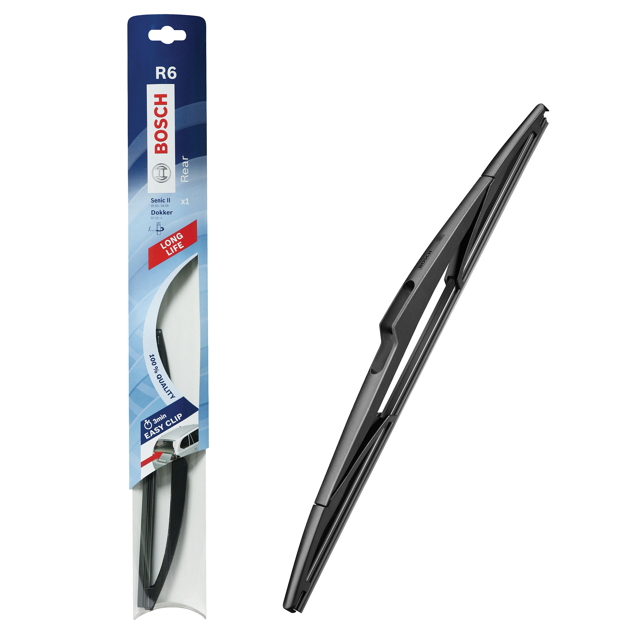 BOSCH RUITENWISSER  ACHTER R6 26CM (4047024295865)