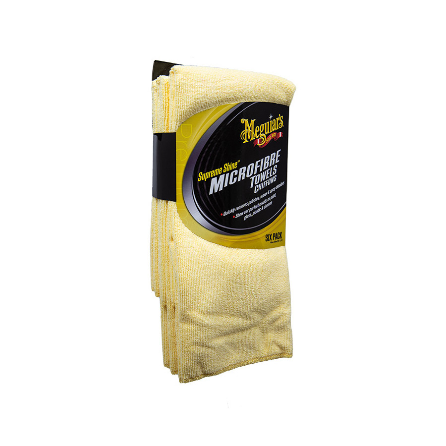 Merkloos Meguiar's Supreme Shine microvezel doek 6 Stuks (070382015848)