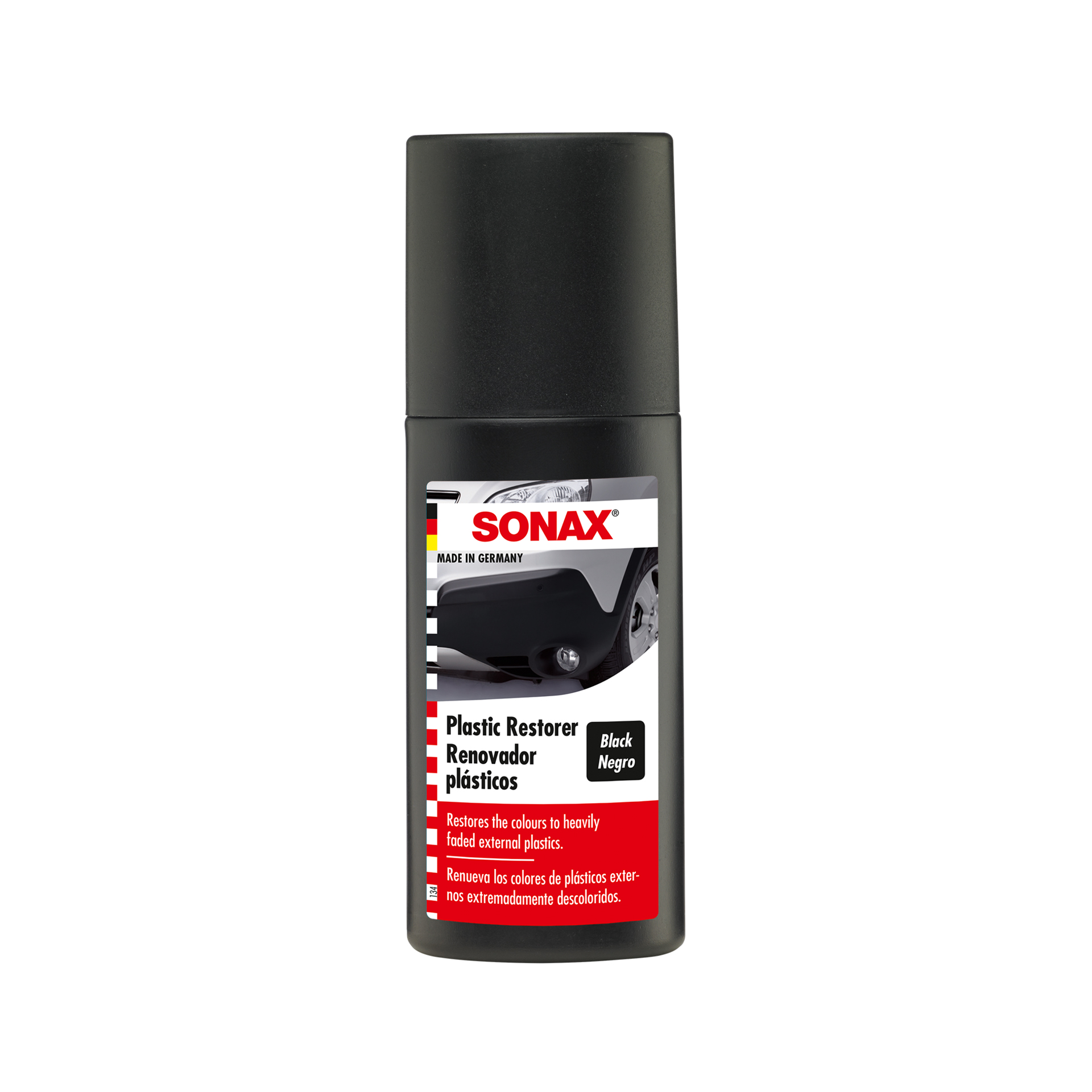 SONAX KUNSTSTOFVERF 100ML ZWART (4064700409194)