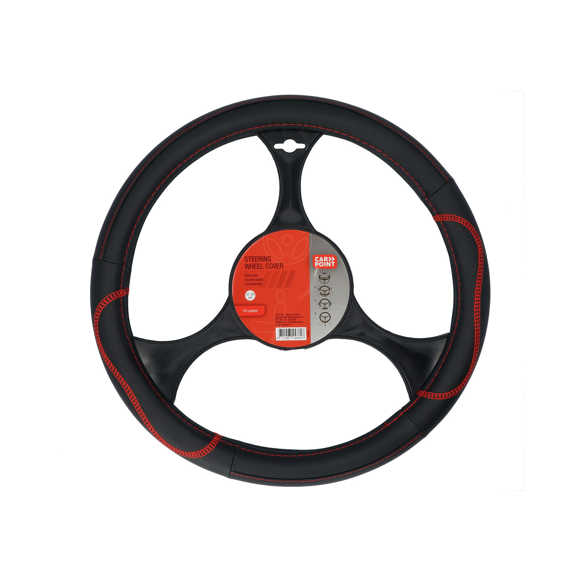 CARPOINT STUURHOES UNIVERSEEL V1 ZWART- ROOD (8711293453818)