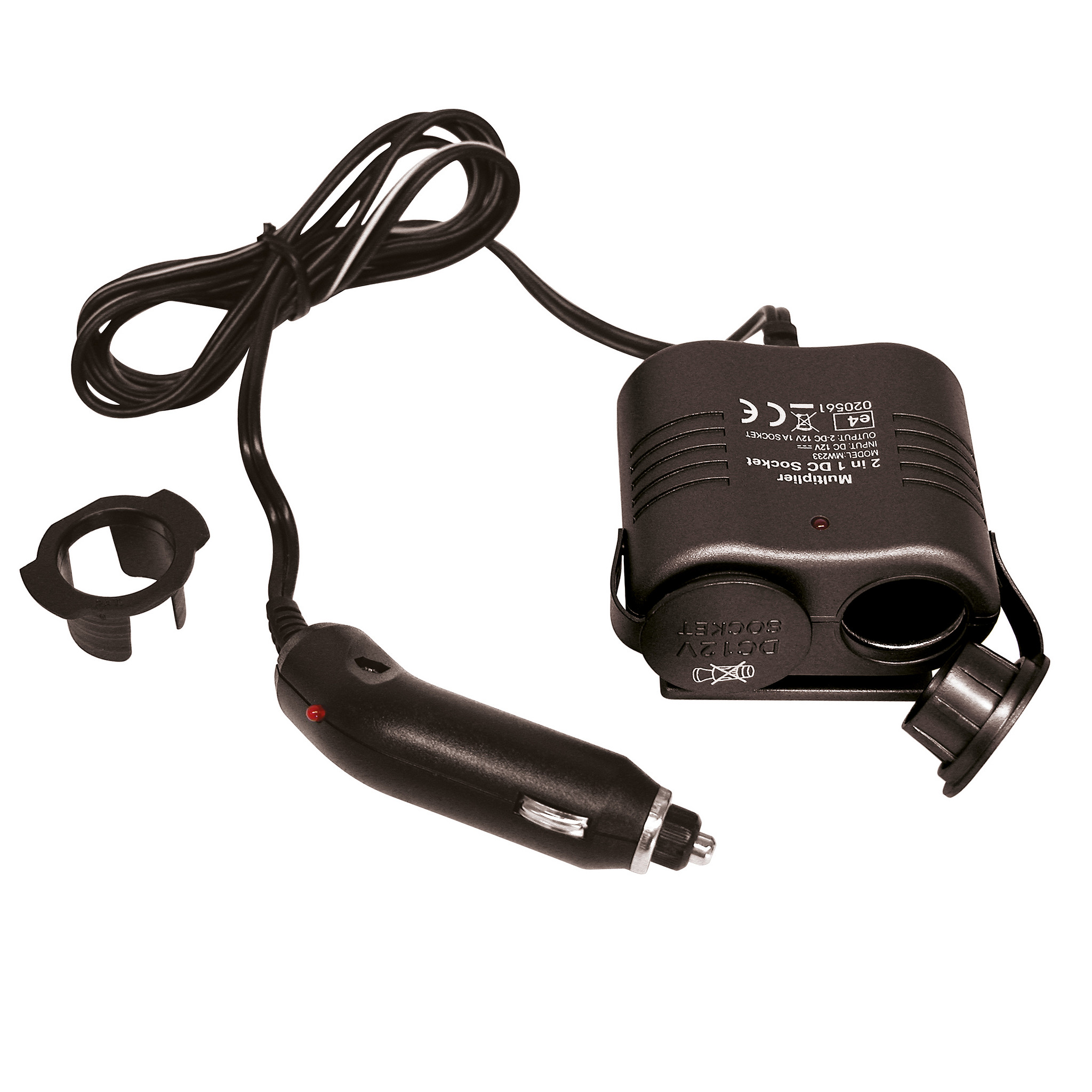 Carpoint 2-weg Aanstekerdoos 12V 10A (8711293480784)