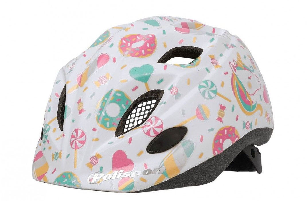FIETSHELM POLISPORT LOLIPOPS XS 48-52 CM - WIT (5604415117756)