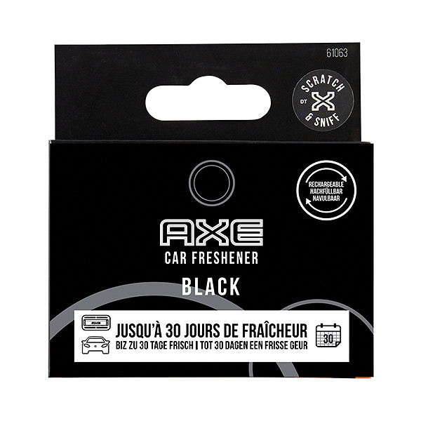 Axe Navulling Luchtverfrisser Alu Houder Black 2 S (5010555710625)