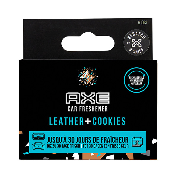 Axe Navulling Luchtverfrisser Alu Houder Leather + (5010555710663)