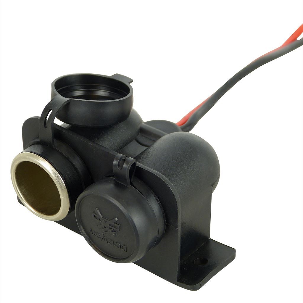Carpoint 2-Weg Contactdoos 12/24V (8711293072552)
