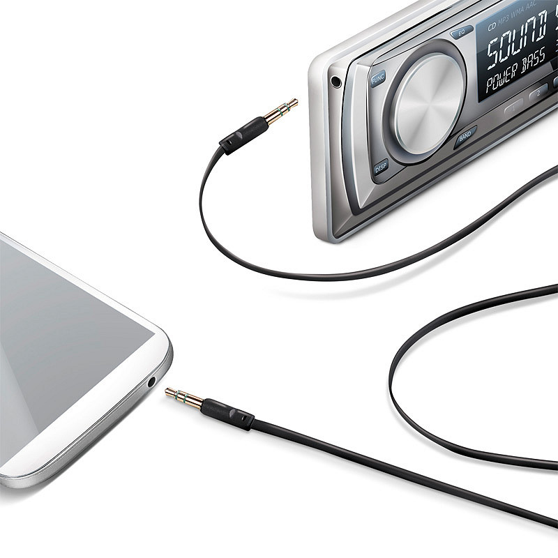 Celly Audio Cable 3.5 mm zwart (8021735115090)