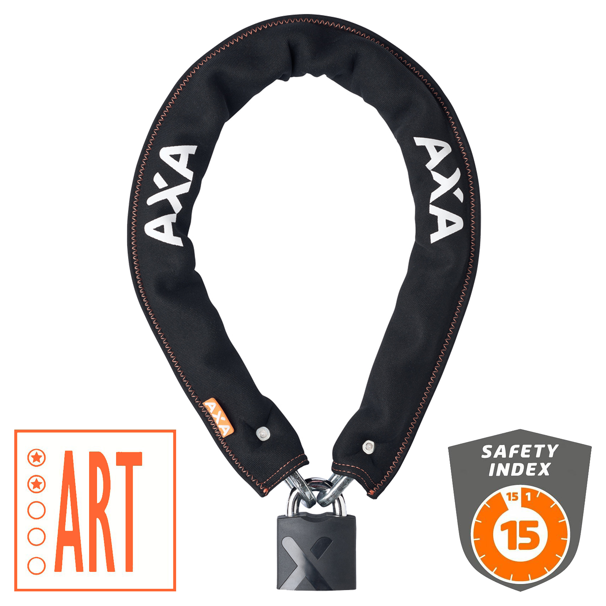 AXA KETTINGSLOT NEWTON PROMOTO 2, 100CM 9MM ZWART (8713249244174)
