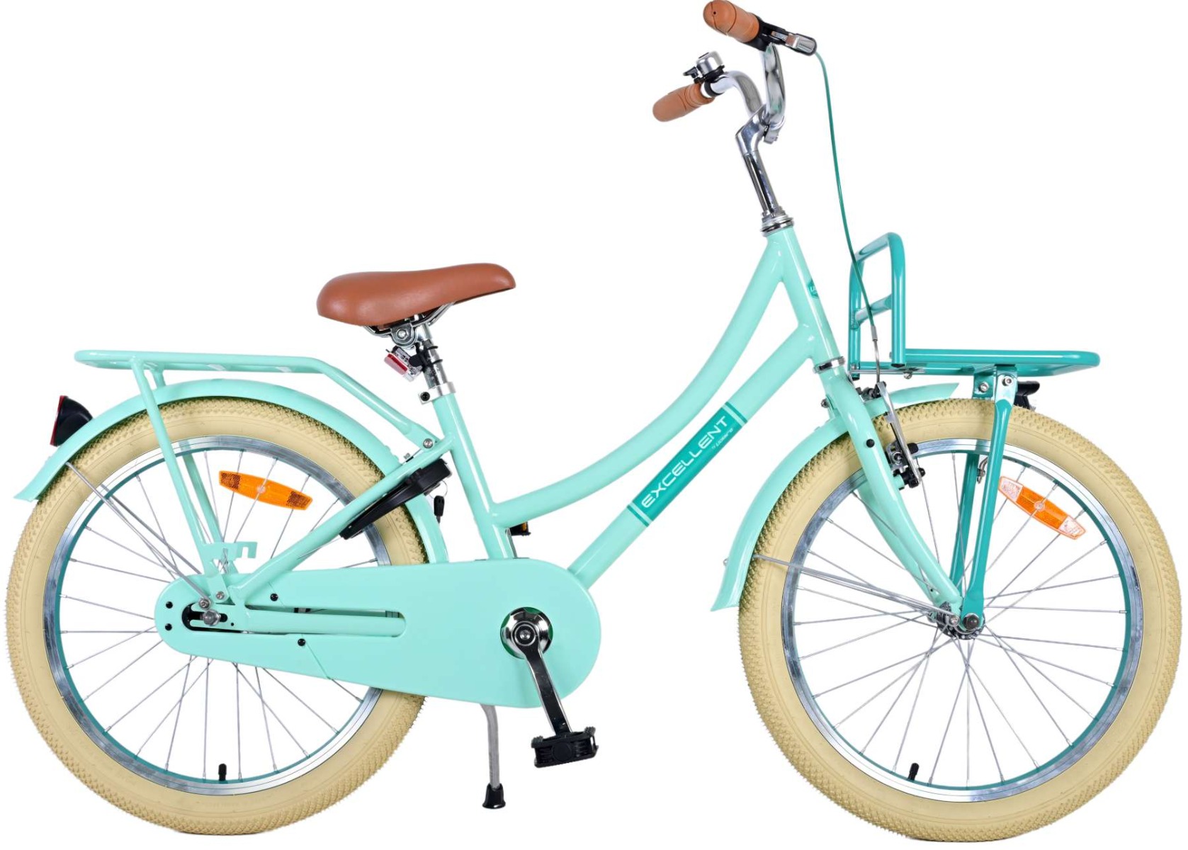 Merkloos Volare Kinderfiets Excellent 20 inch Groen met voo (8715347221323)