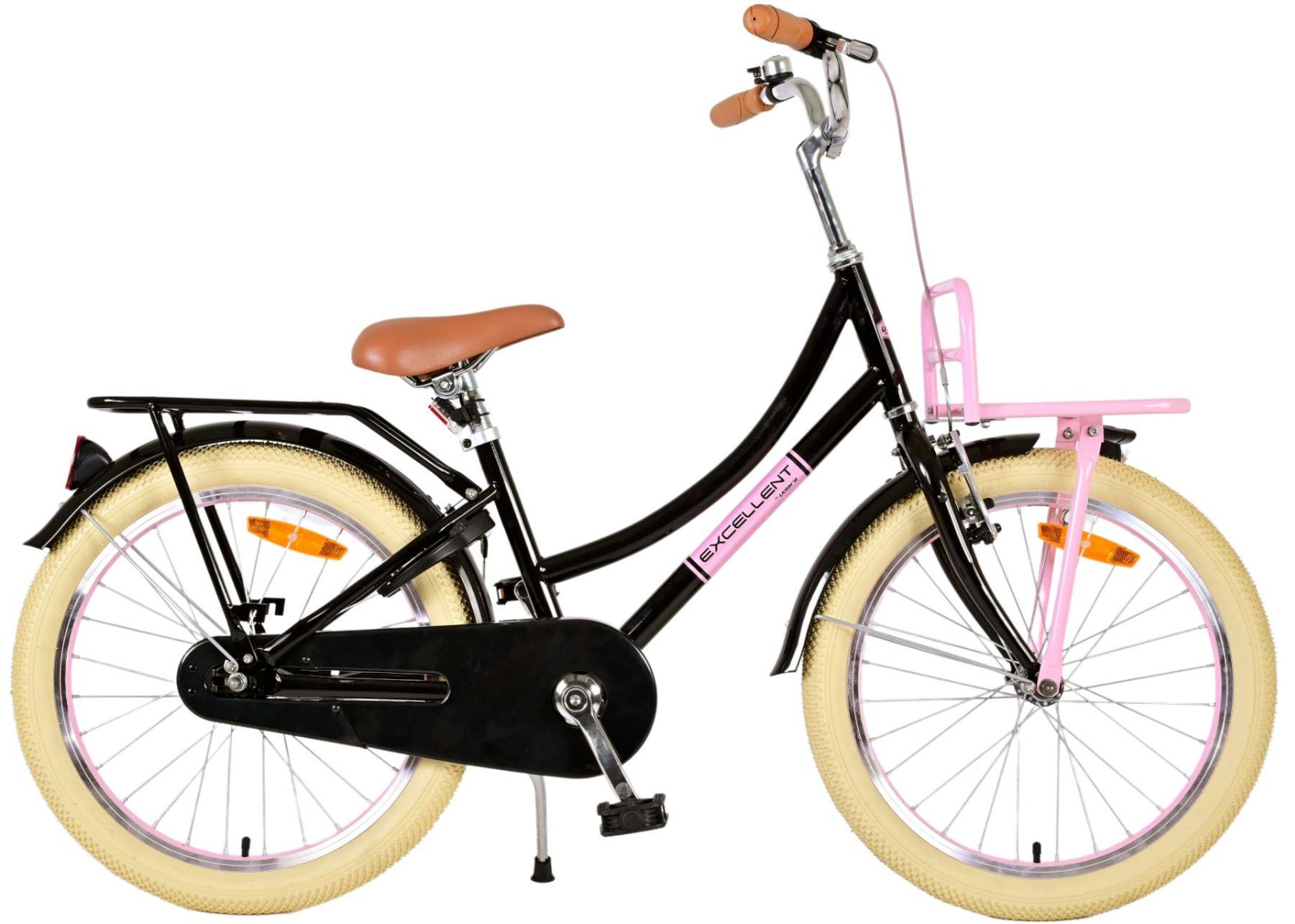 Merkloos VOLARE KINDERFIETS EXCELLENT 20 INCH ZWART MET VOO (8715347221309)