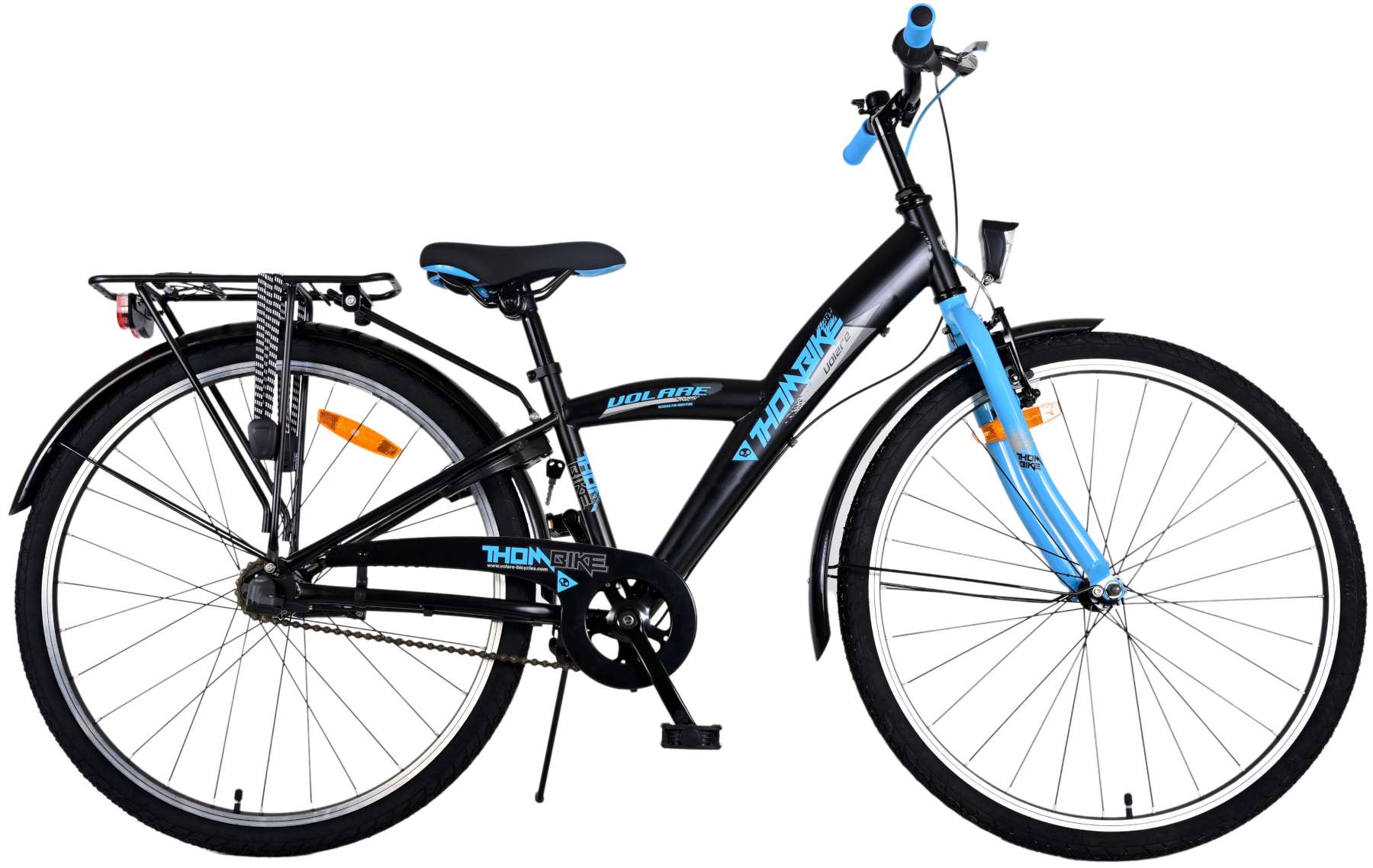 Merkloos VOLARE THOMBIKE KINDERFIETS 26 INCH ZWART BLAUW N3 (8715347226205)