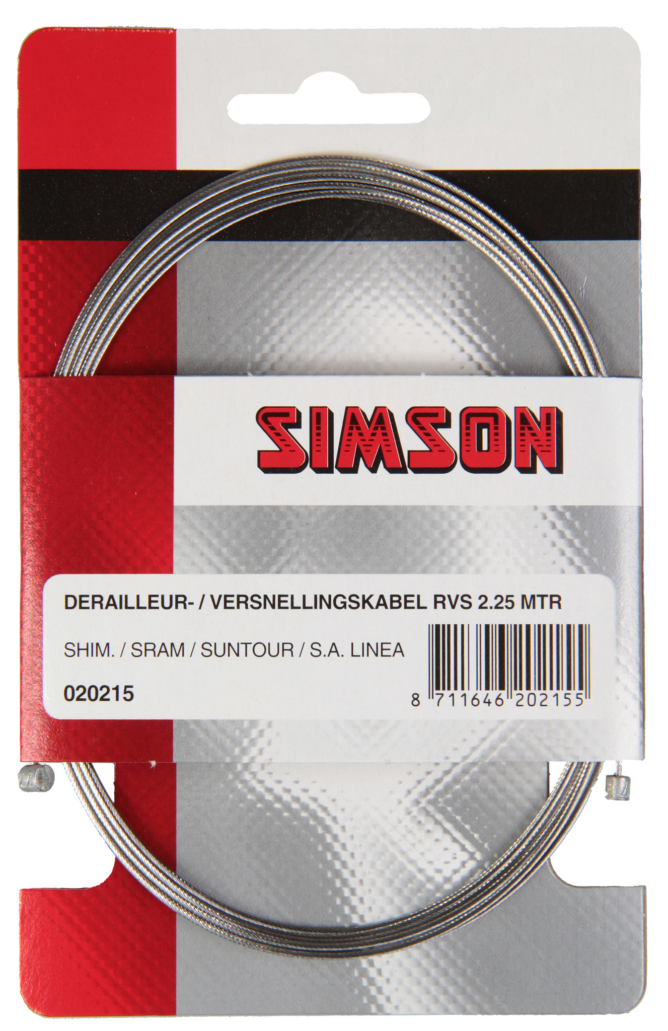 Simson Binnenkabel derailleur/versnelling (8711646202155)