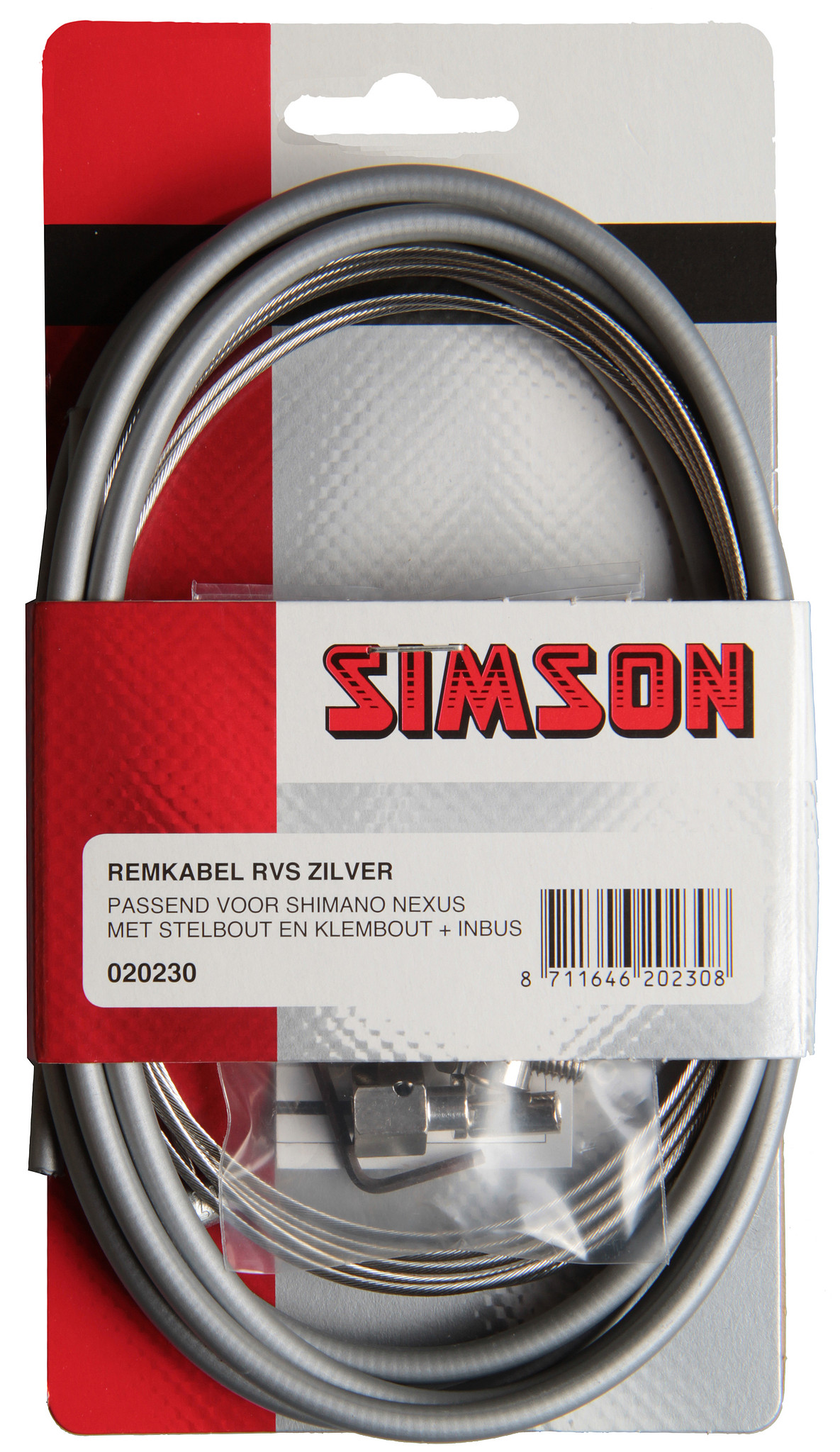 Simson Remkabelset Shimano Nexus grijs (8711646202308)