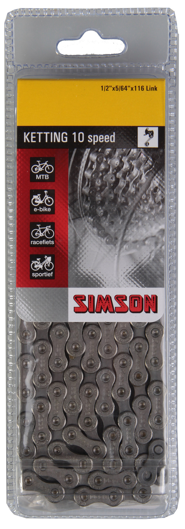 Simson Fietsketting derailleur10 Speed (8711646203770)
