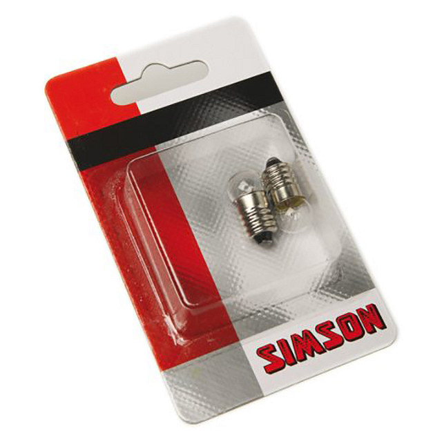 Simson Fietslampjes achter. 6 Volt 0,6 Watt (8711646206504)