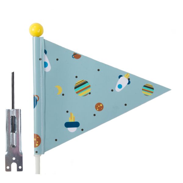 Pexkids VEILIGHEIDSVLAG ROCKET - BLAUW MET RAKET PRINT (8716812603927)