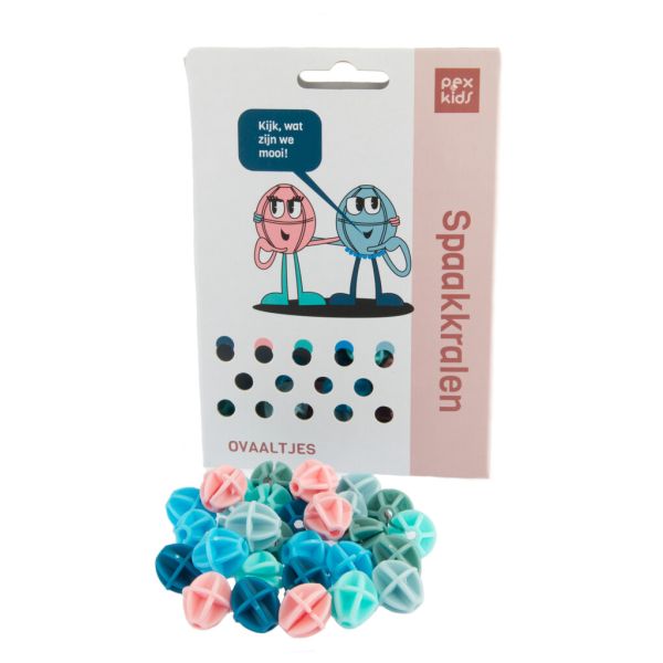 Pexkids SPAAKKRALEN "OVAALTJES" - ASSORTI VAN 6 KLEUREN (8716812603972)