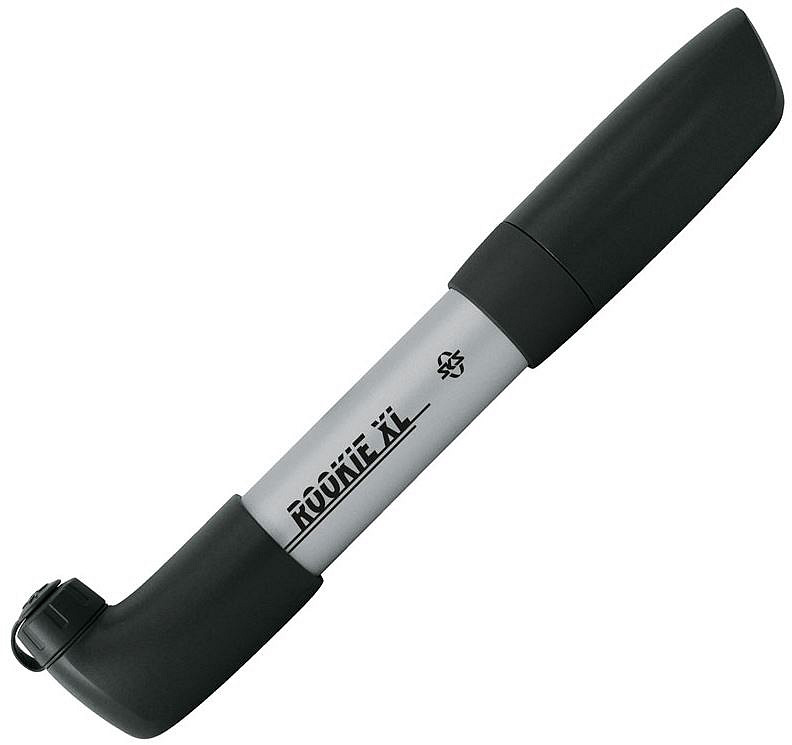 Sks ROOKIE XL, zilver-zwart  (omkeerbare ventielkop) (4002556509347)