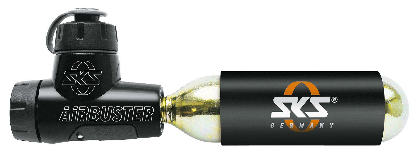Sks AIRBUSTER, CO2 pomp (omkeerbare ventielkop) -NIE (4002556554491)