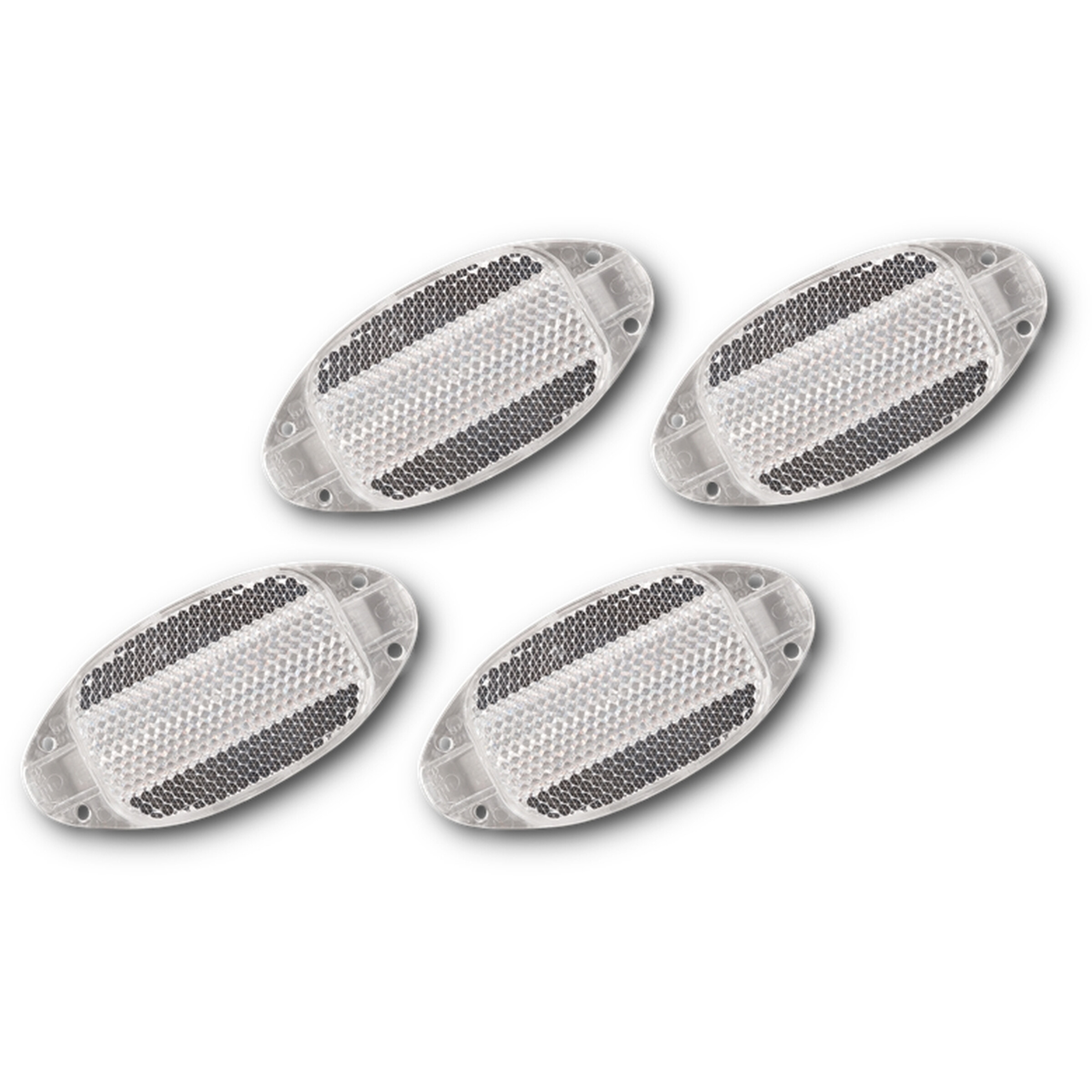 AMK SPAAK / WIEL REFLECTOR OVAAL WIT SET 4 STUKS (8785264308629)