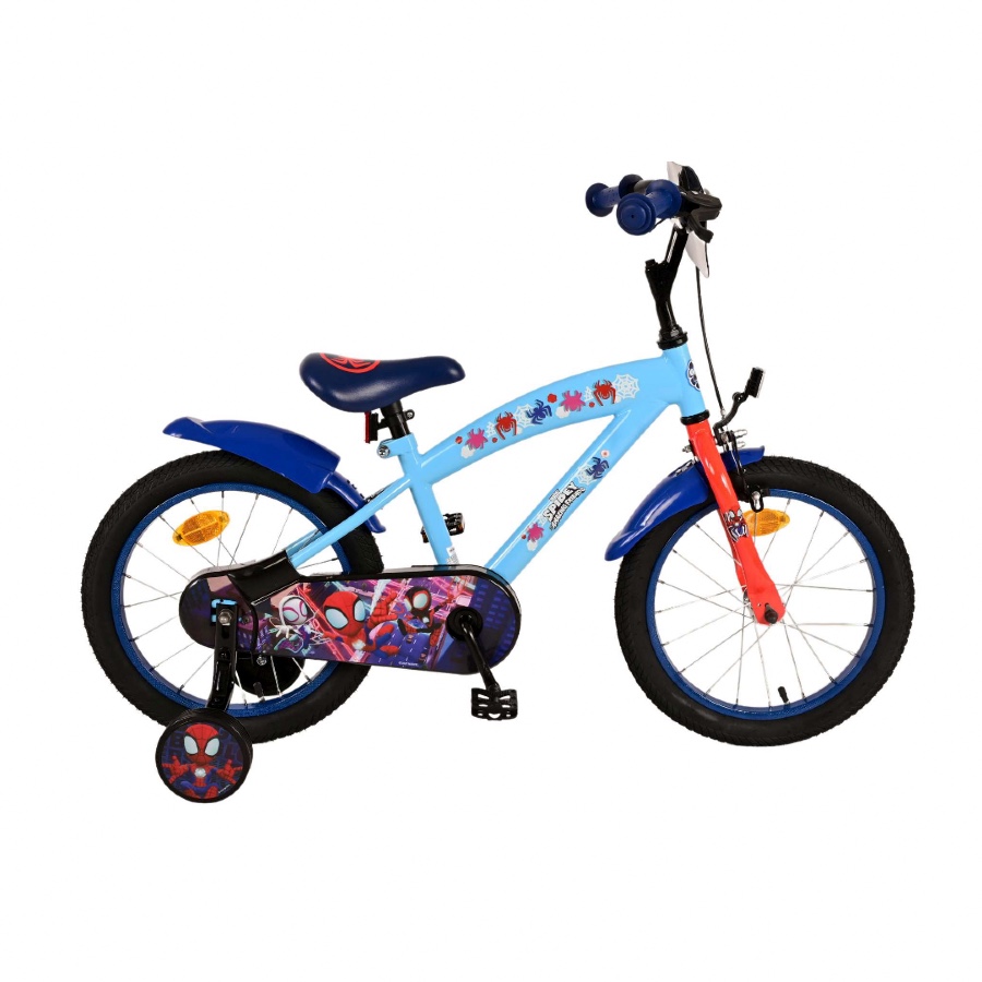 MARVEL SPIDEY KINDERFIETS 16" BLAUW (8715347217869)