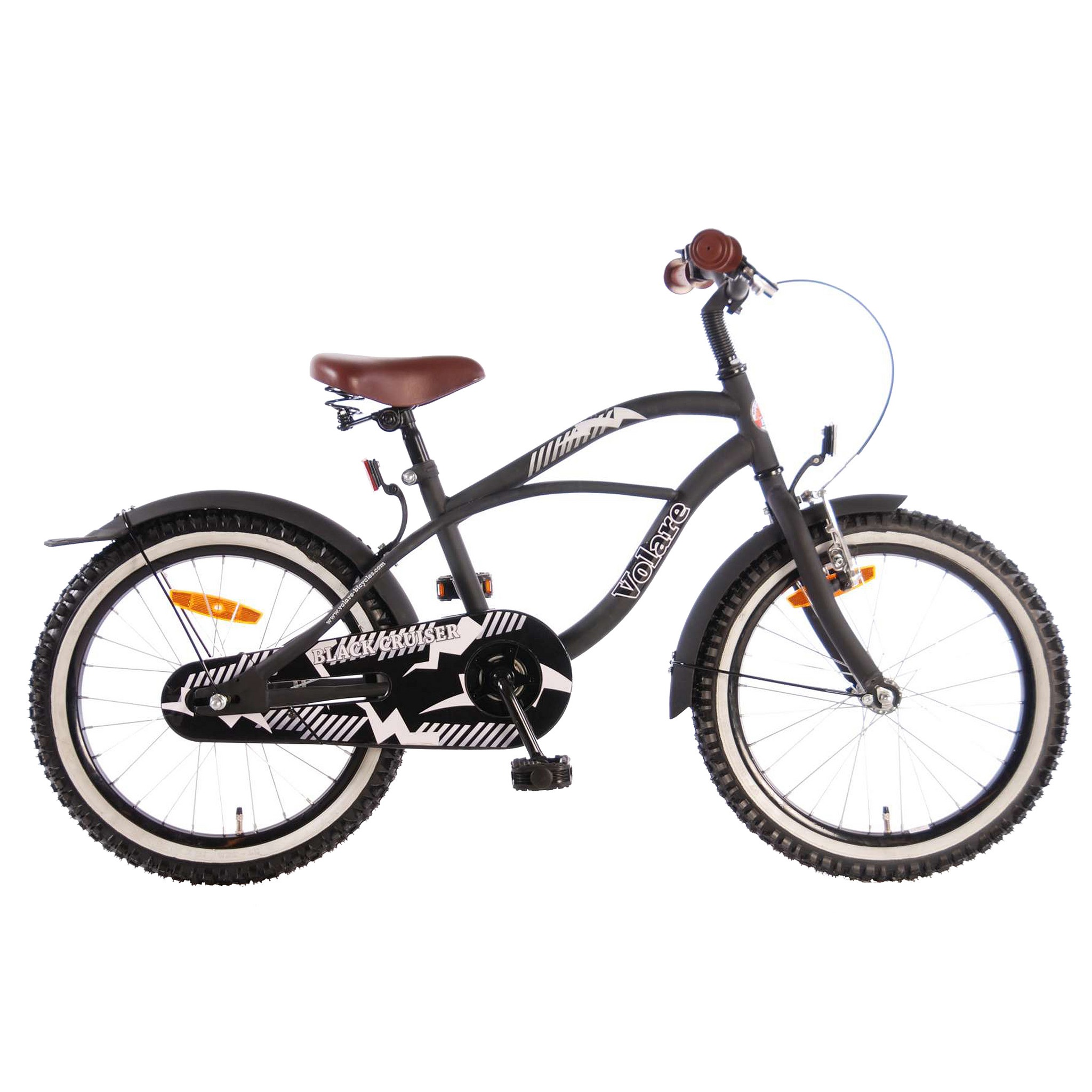 Merkloos VOLARE KINDERFIETS BLACK CRUISER 18 INCH ZWART (8715347318023)