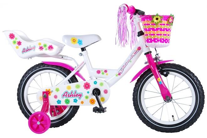 Merkloos VOLARE KINDERFIETS ASHLEY 14 INCH WIT (8715347814044)