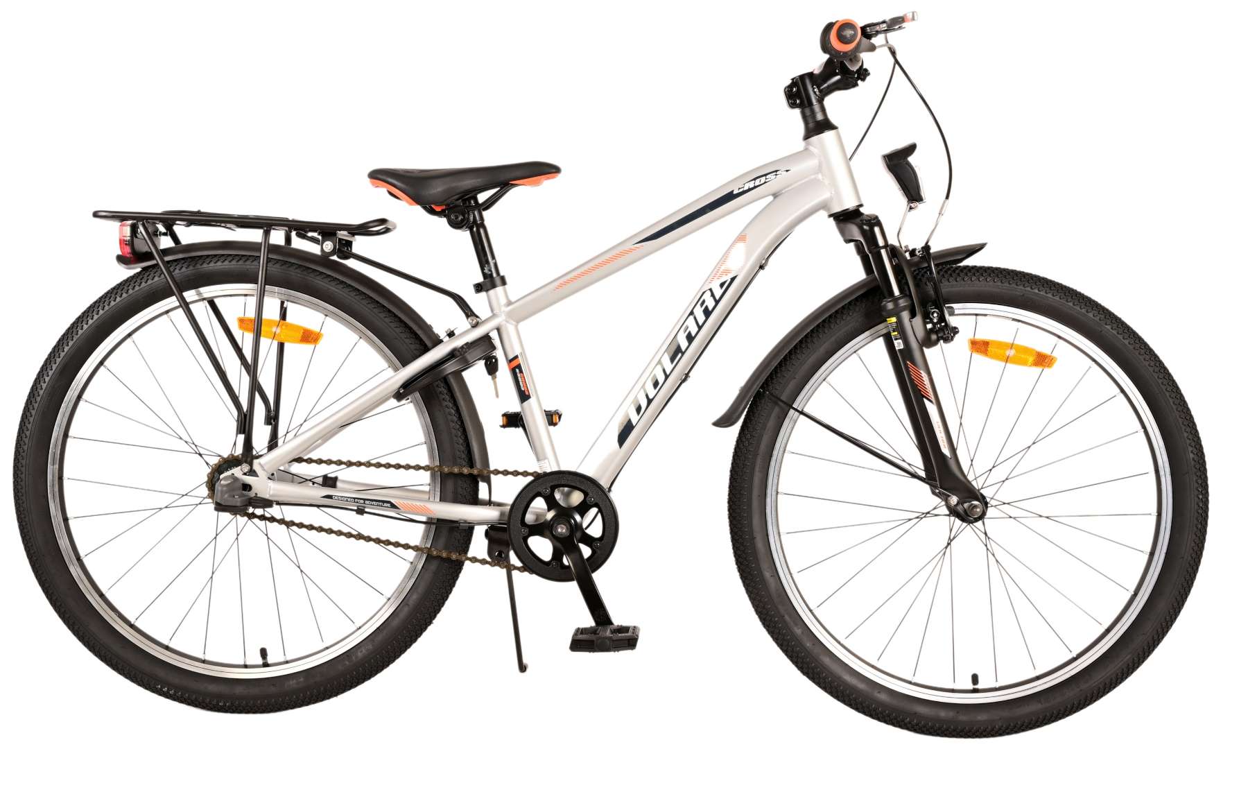 Merkloos VOLARE CROSS KINDERFIETS 24 INCH ZILVER N3 (8715347225482)