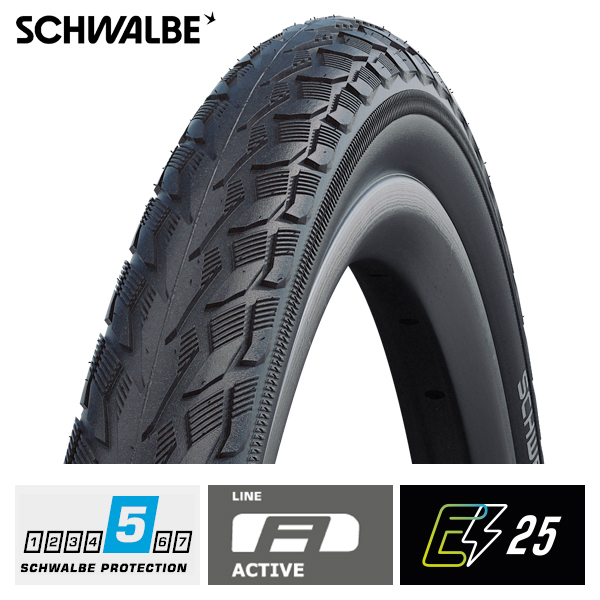 SCHWALBE 47-622 DELTA CRUISER PLUS ZWART RS DRAAD (4026495906494)
