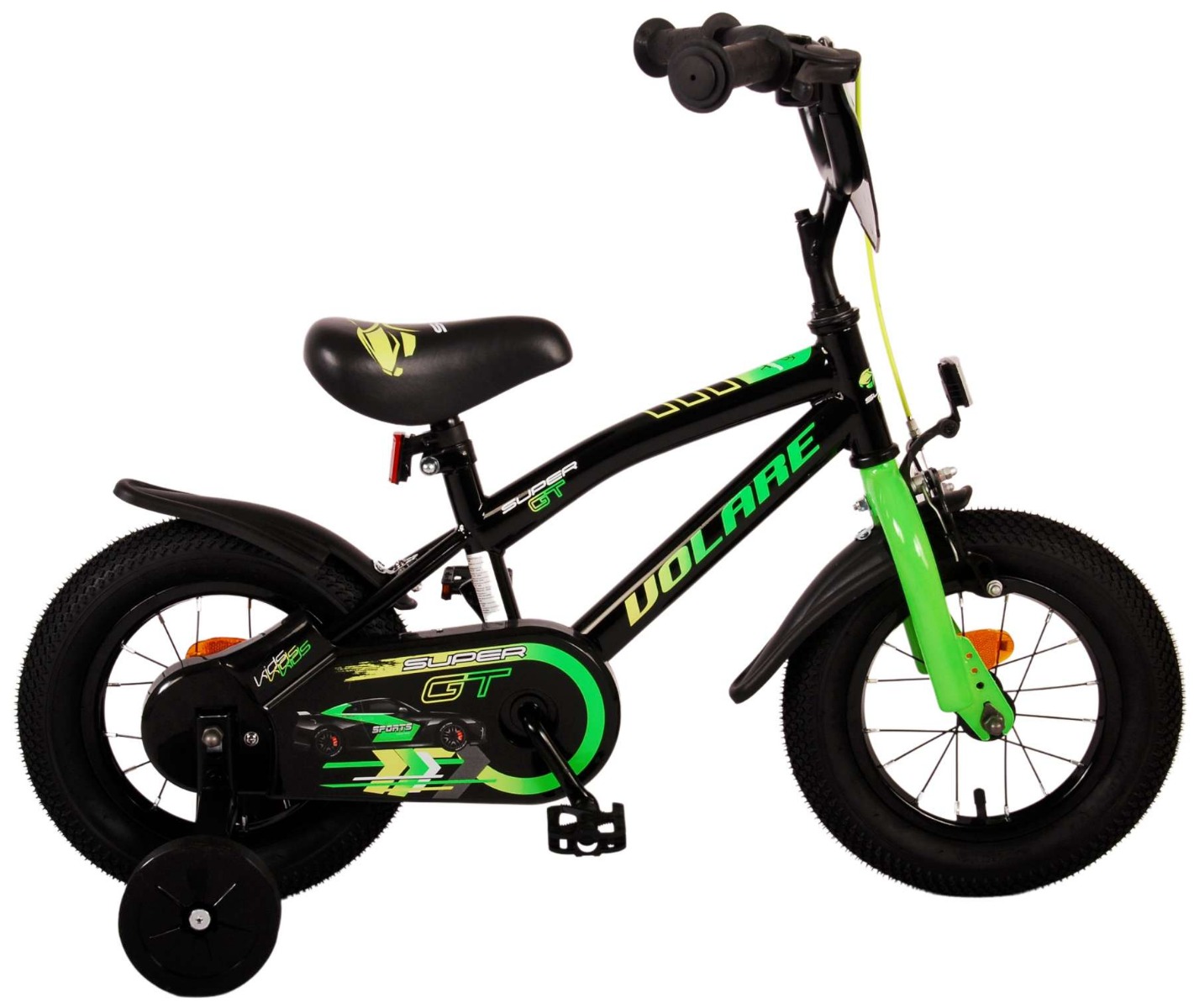 VOLARE KINDERFIETS SUPER GT 12 INCH GROEN (8715347211829)