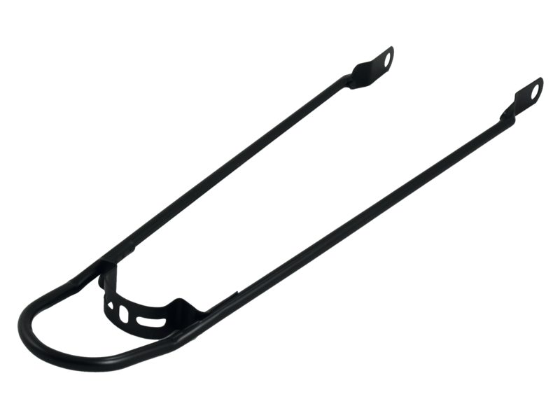 HULZEBOS SPATBORDSTANG 28" MET BUMPER MAT ZWART (8716637013826)