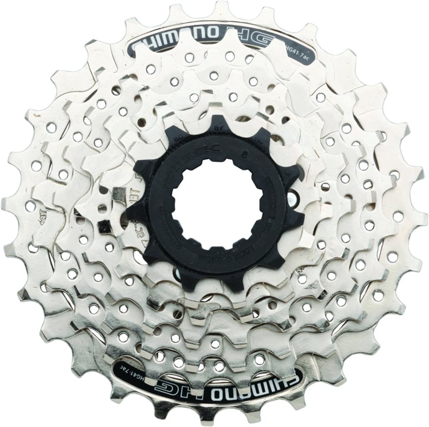 CASSETTE 7 SPEED SHIMANO HG41 11-28T - ZILVER (4524667675624)