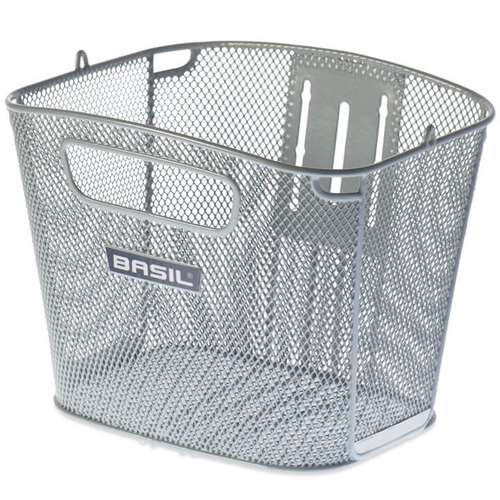 BASIL MAND BOLD FRONT FM 26L ZILVER 34X28X27CM (8715019112157)