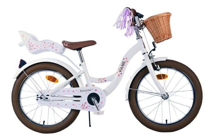 VOLARE KINDERFIETS MEISJES BLOSSOM  18 INCH WIT (8715347318443)