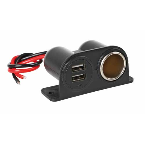 LAMPA OPBOUWSOCKET MET 2X USB (8000692389676)