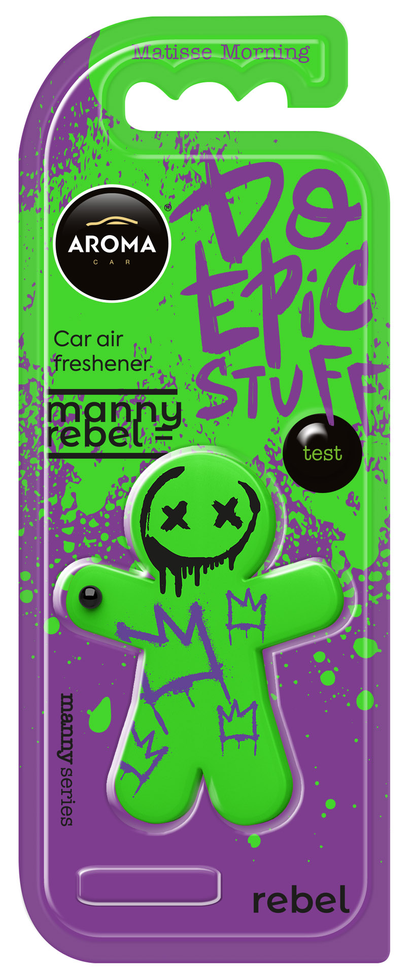Merkloos Aroma Car Luchtverfrisser Manny Rebel Matisse Morn (5904224121594)